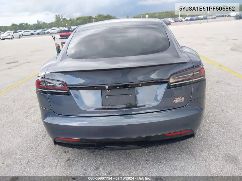 2023 Tesla Model S Plaid Tri Motor All-Wheel Drive VIN: 5YJSA1E61PF506862 Lot: 39897754