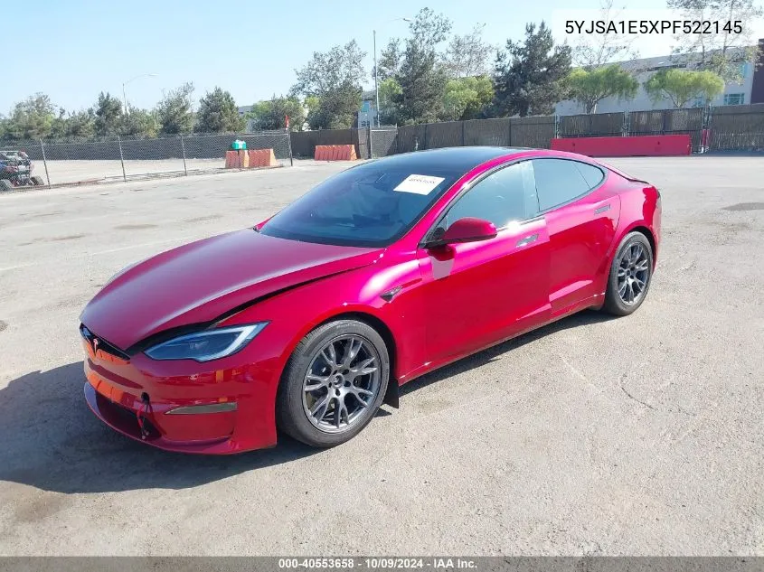 2023 Tesla Model S VIN: 5YJSA1E5XPF522145 Lot: 40553658