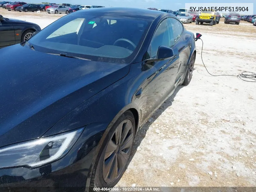 2023 Tesla Model S Dual Motor All-Wheel Drive/Standard Range VIN: 5YJSA1E54PF515904 Lot: 40641066