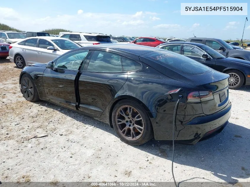 2023 Tesla Model S Dual Motor All-Wheel Drive/Standard Range VIN: 5YJSA1E54PF515904 Lot: 40641066