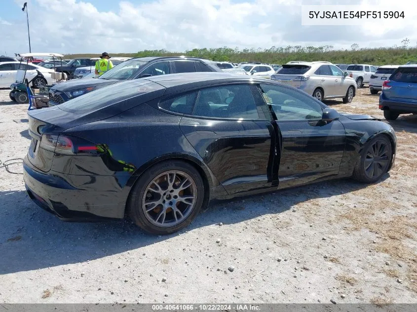 2023 Tesla Model S Dual Motor All-Wheel Drive/Standard Range VIN: 5YJSA1E54PF515904 Lot: 40641066