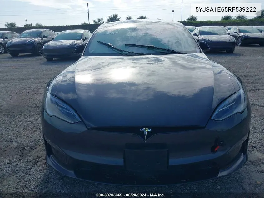 2024 Tesla Model S VIN: 5YJSA1E65RF539222 Lot: 39705369