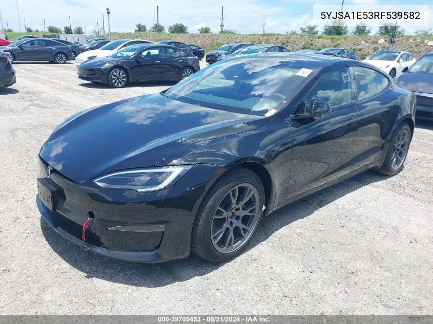 2024 Tesla Model S Long Range VIN: 5YJSA1E53RF539582 Lot: 39705453