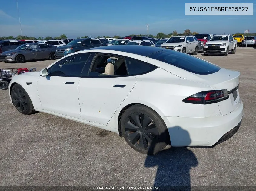 2024 Tesla Model S VIN: 5YJSA1E58RF535527 Lot: 40467461