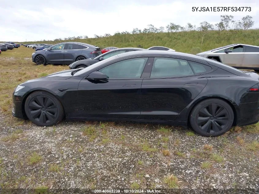 2024 Tesla Model S Long Range VIN: 5YJSA1E57RF534773 Lot: 40502239