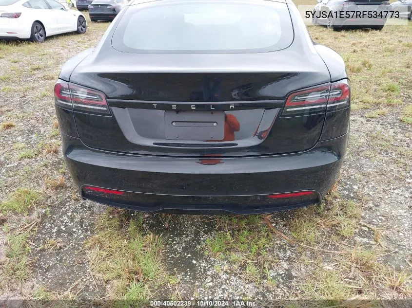 2024 Tesla Model S Long Range VIN: 5YJSA1E57RF534773 Lot: 40502239