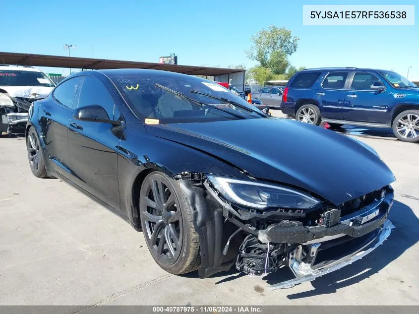 2024 Tesla Model S Long Range VIN: 5YJSA1E57RF536538 Lot: 40787975