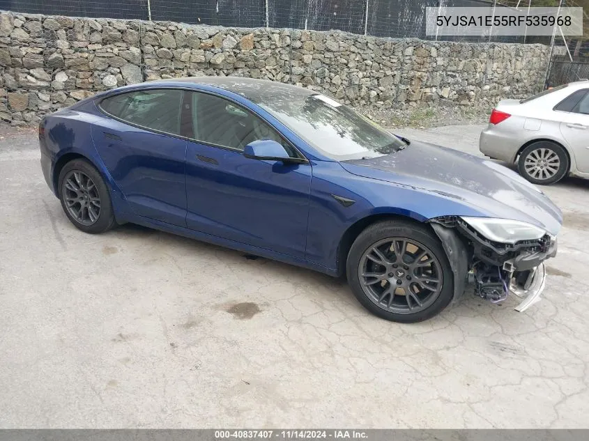 2024 Tesla Model S VIN: 5YJSA1E55RF535968 Lot: 40837407