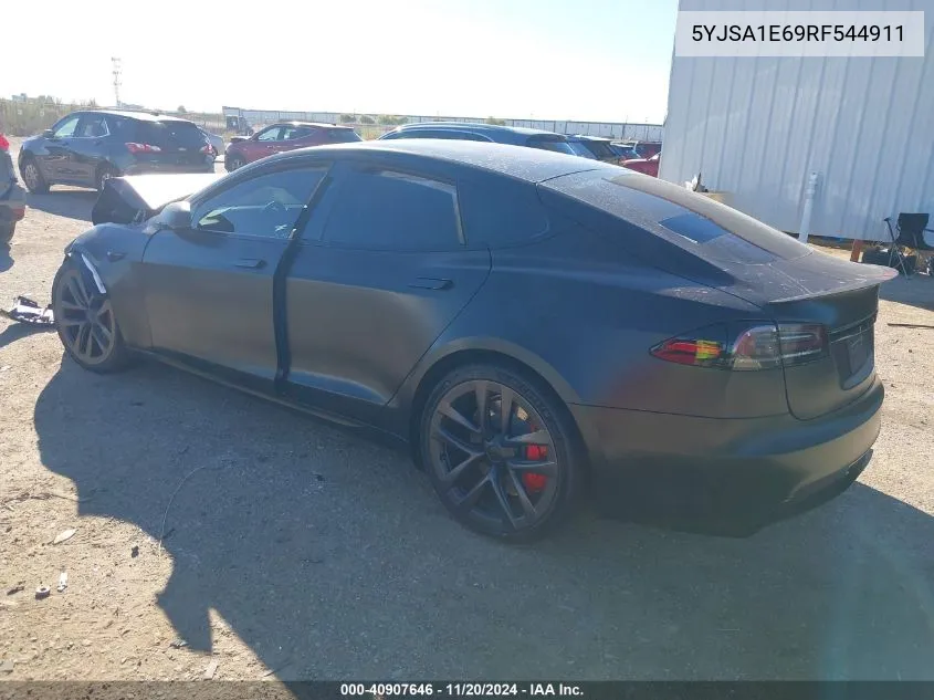 2024 Tesla Model S Plaid Tri Motor All-Wheel Drive VIN: 5YJSA1E69RF544911 Lot: 40907646