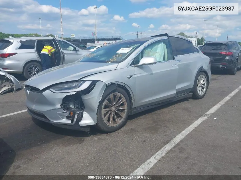 5YJXCAE25GF023937 2016 Tesla Model X 60D/70D/75D/90D