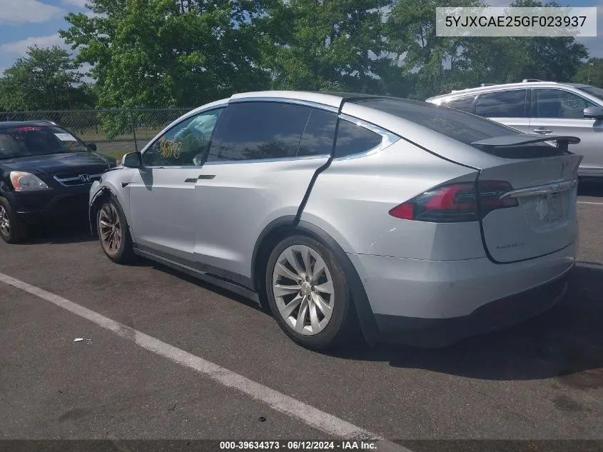 5YJXCAE25GF023937 2016 Tesla Model X 60D/70D/75D/90D