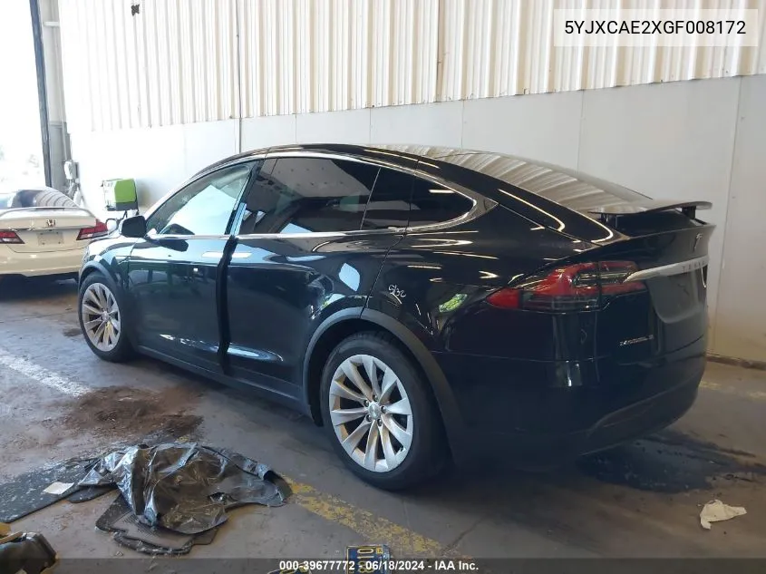 5YJXCAE2XGF008172 2016 Tesla Model X 60D/70D/75D/90D