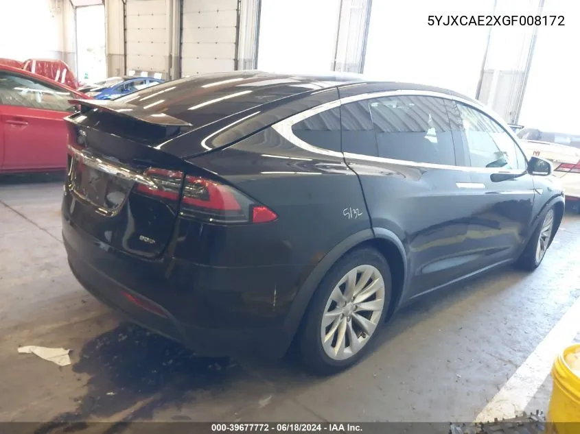 5YJXCAE2XGF008172 2016 Tesla Model X 60D/70D/75D/90D