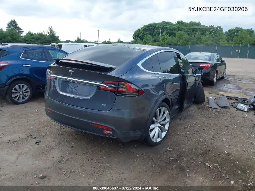 5YJXCBE24GF030206 2016 Tesla Model X 60D/70D/75D/90D/P100D