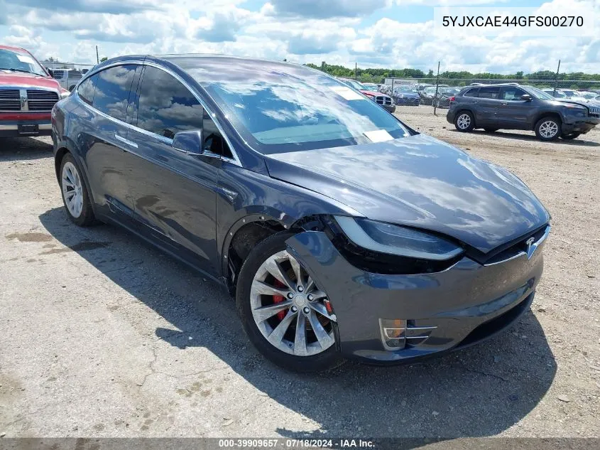 5YJXCAE44GFS00270 2016 Tesla Model X 60D/P100D/P90D