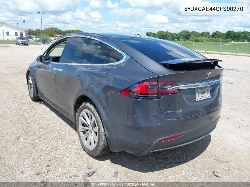 5YJXCAE44GFS00270 2016 Tesla Model X 60D/P100D/P90D