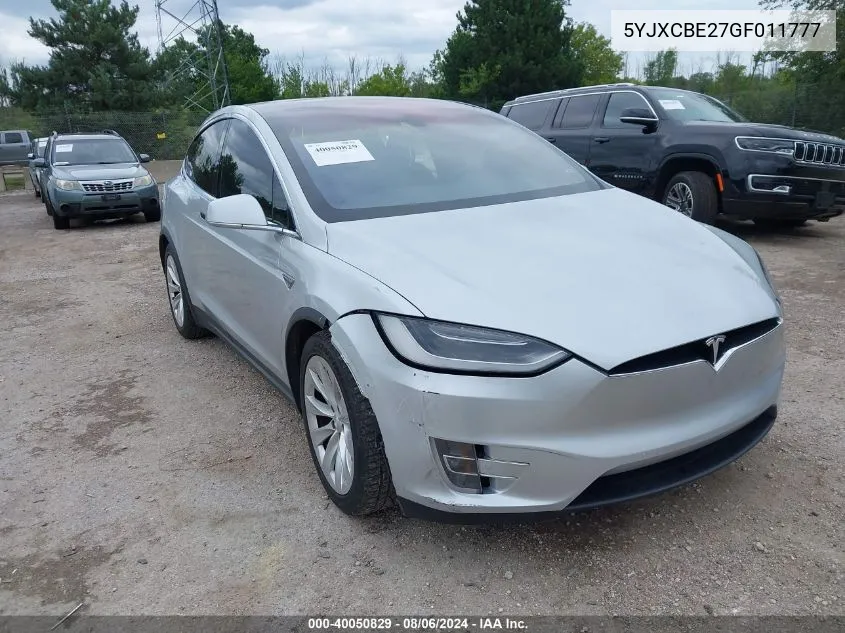 5YJXCBE27GF011777 2016 Tesla Model X 60D/70D/75D/90D/P100D