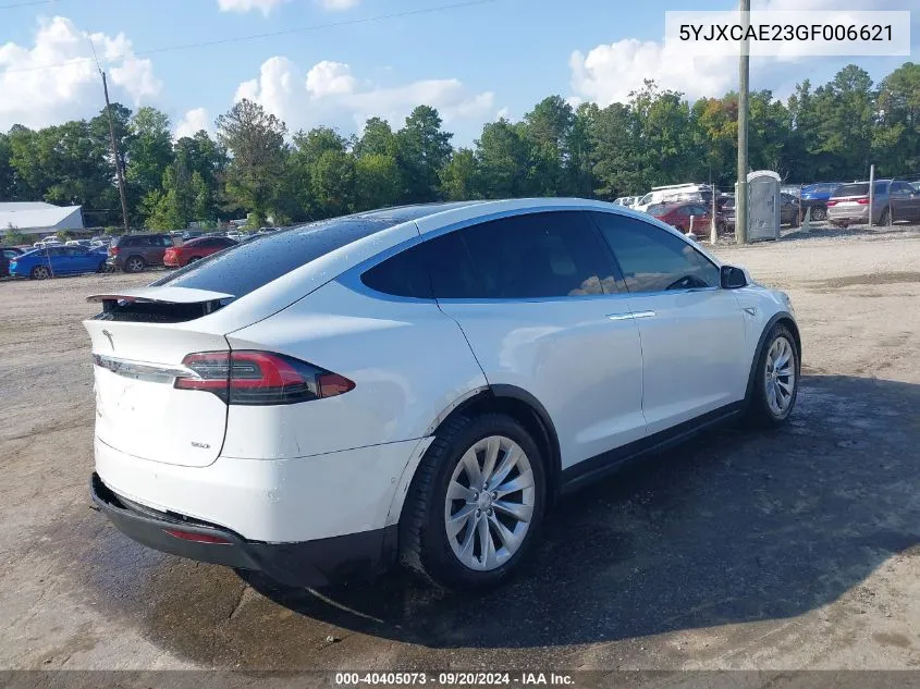 5YJXCAE23GF006621 2016 Tesla Model X 60D/70D/75D/90D