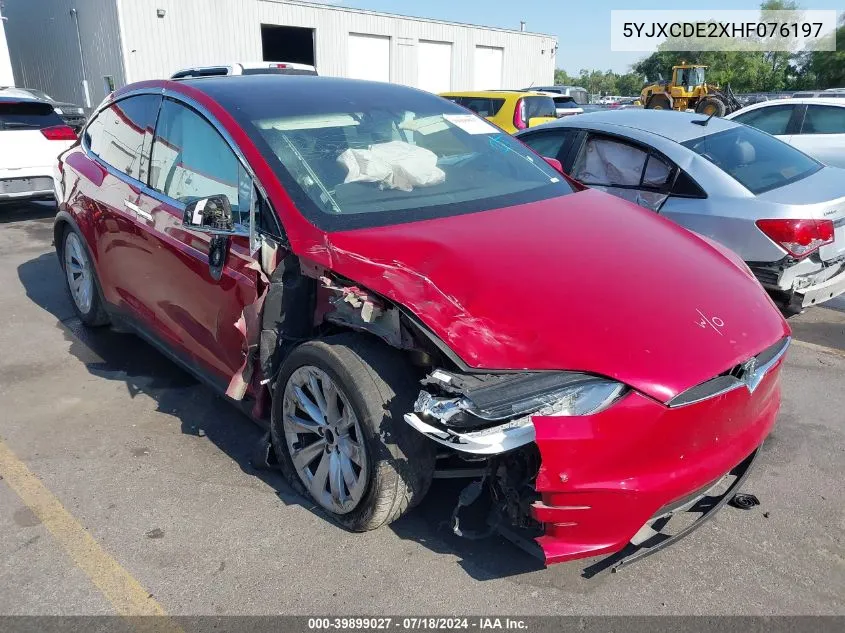 5YJXCDE2XHF076197 2017 Tesla Model X 100D/75D/90D