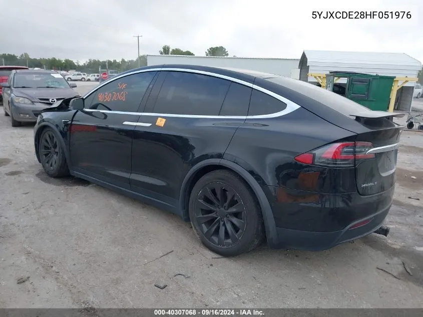 5YJXCDE28HF051976 2017 Tesla Model X 100D/75D/90D