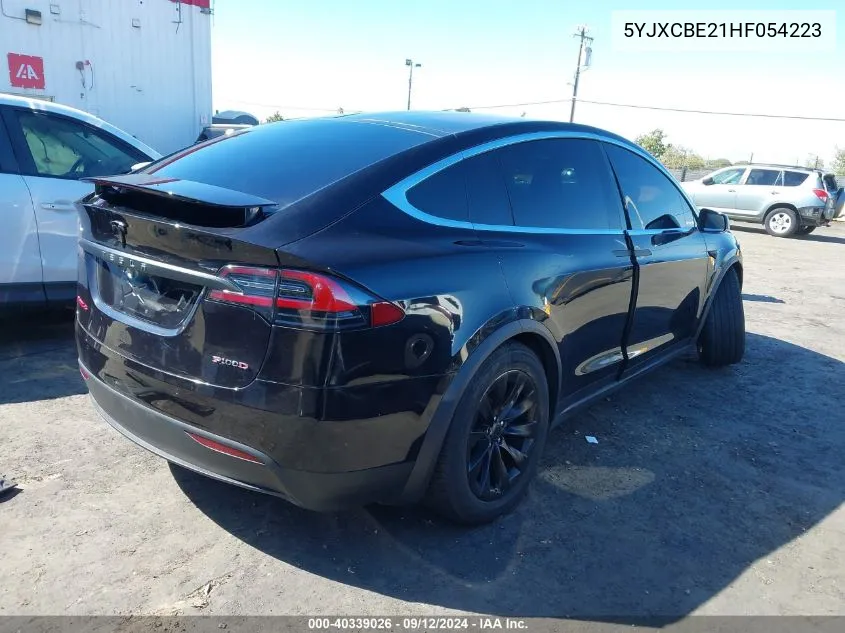 2017 Tesla Model X 100D/75D/90D VIN: 5YJXCBE21HF054223 Lot: 40339026