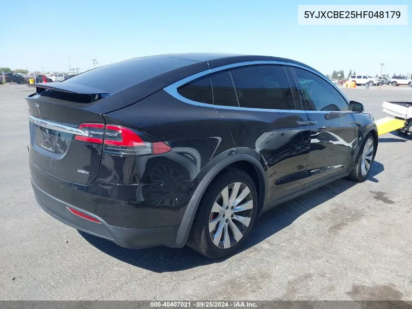 5YJXCBE25HF048179 2017 Tesla Model X 100D/75D/90D