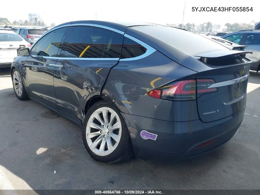 5YJXCAE43HF055854 2017 Tesla Model X