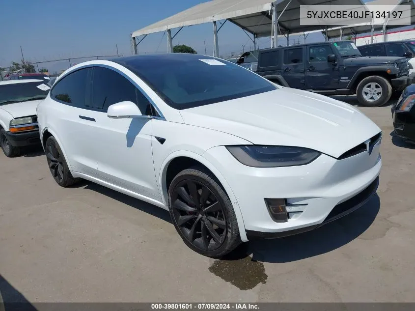 5YJXCBE40JF134197 2018 Tesla Model X 100D/75D/P100D