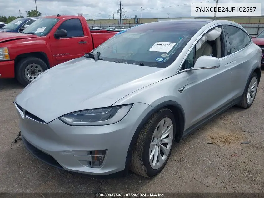 5YJXCDE24JF102587 2018 Tesla Model X 100D/75D/P100D