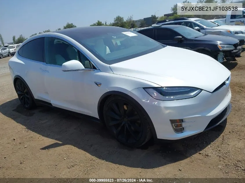 5YJXCBE21JF103538 2018 Tesla Model X