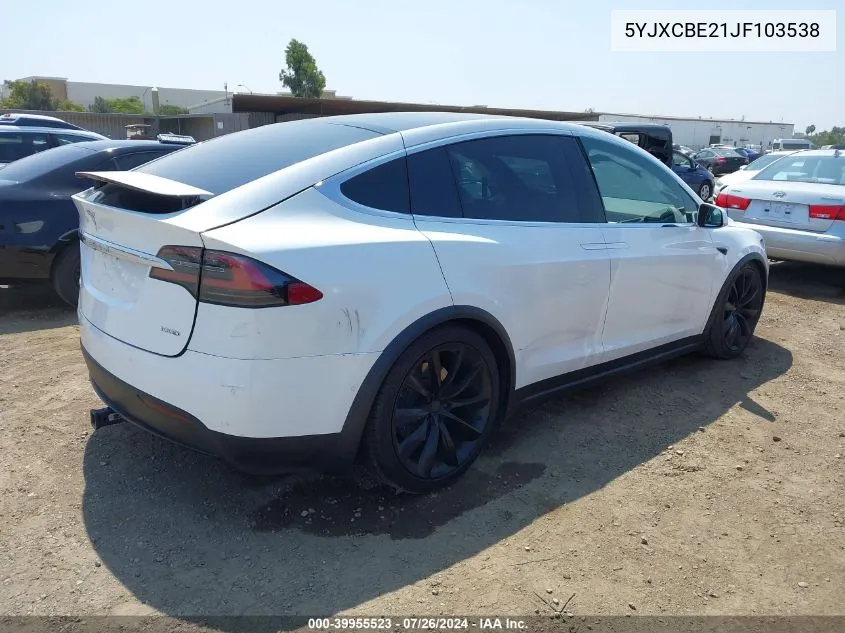 5YJXCBE21JF103538 2018 Tesla Model X