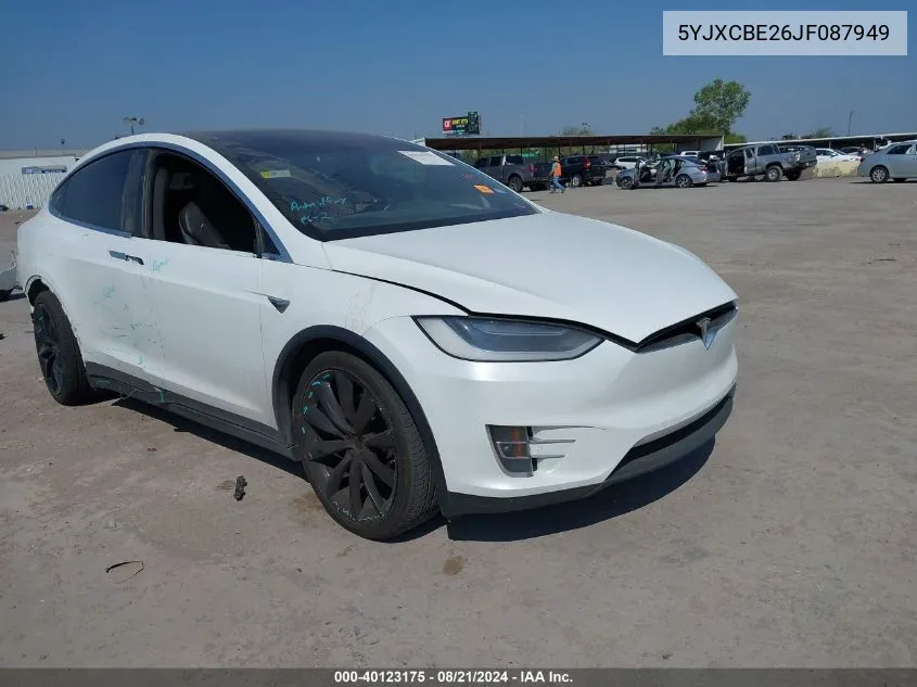 5YJXCBE26JF087949 2018 Tesla Model X 100D/75D/P100D