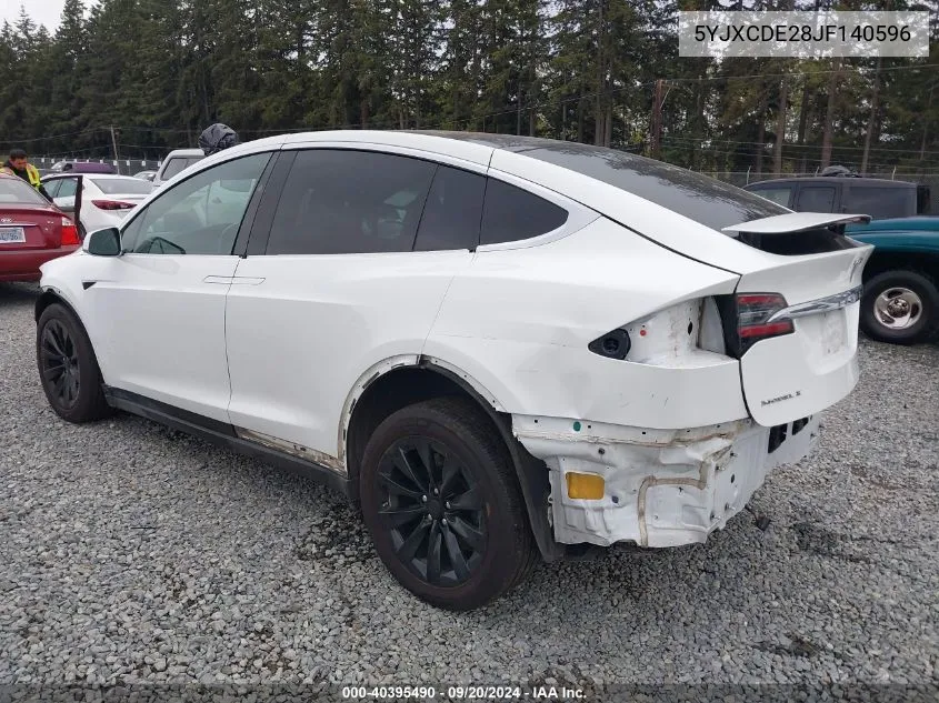 5YJXCDE28JF140596 2018 Tesla Model X 100D/75D/P100D