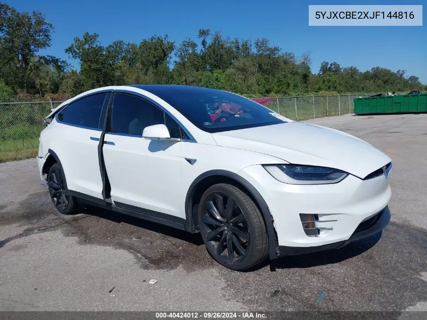 5YJXCBE2XJF144816 2018 Tesla Model X