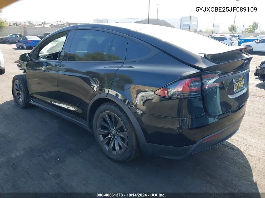 2018 Tesla Model X 100D/75D/P100D VIN: 5YJXCBE25JF089109 Lot: 40561378