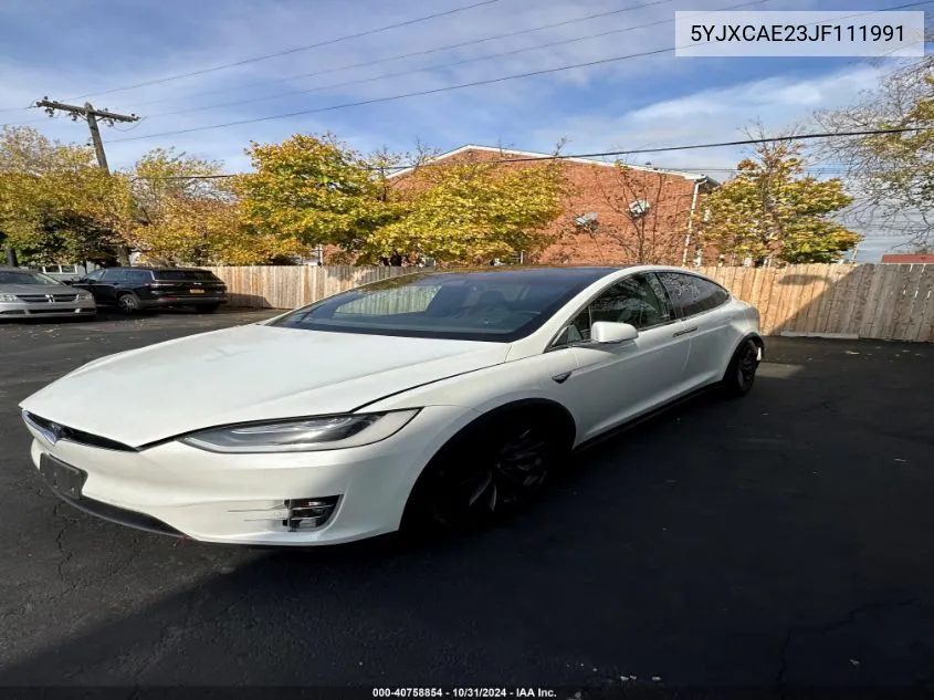 2018 Tesla Model X 100D/75D/P100D VIN: 5YJXCAE23JF111991 Lot: 40758854