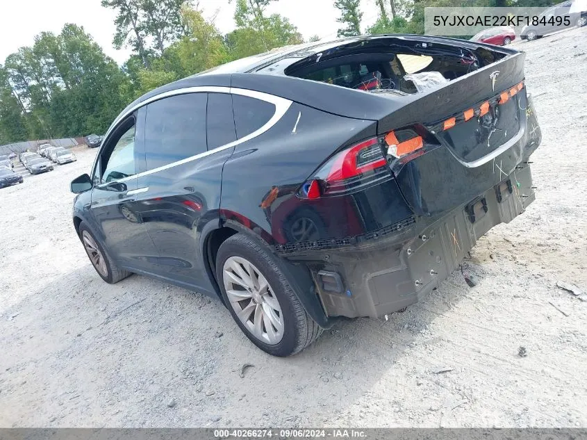 5YJXCAE22KF184495 2019 Tesla Model X 100D/75D/Long Range