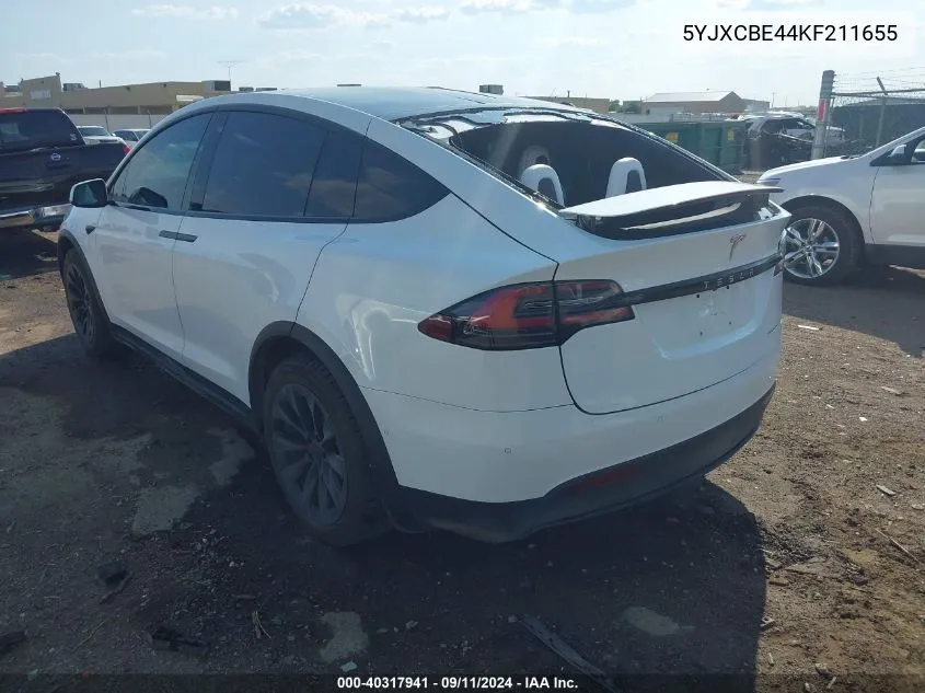 5YJXCBE44KF211655 2019 Tesla Model X P100D/Performance