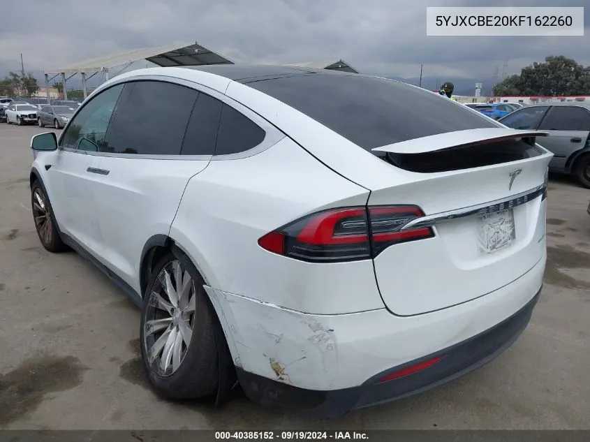 5YJXCBE20KF162260 2019 Tesla Model X 100D/75D/Long Range