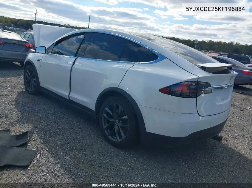 5YJXCDE25KF196884 2019 Tesla Model X 100D/75D/Long Range/Standard Range