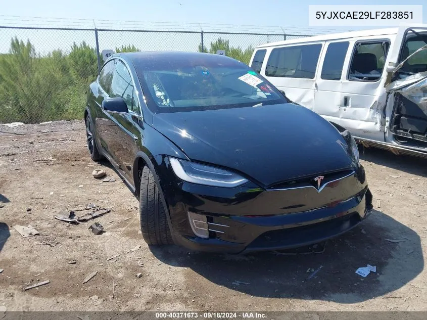 2020 Tesla Model X Long Range Dual Motor All-Wheel Drive/Long Range Plus Dual Motor All-Wheel Drive VIN: 5YJXCAE29LF283851 Lot: 40371673