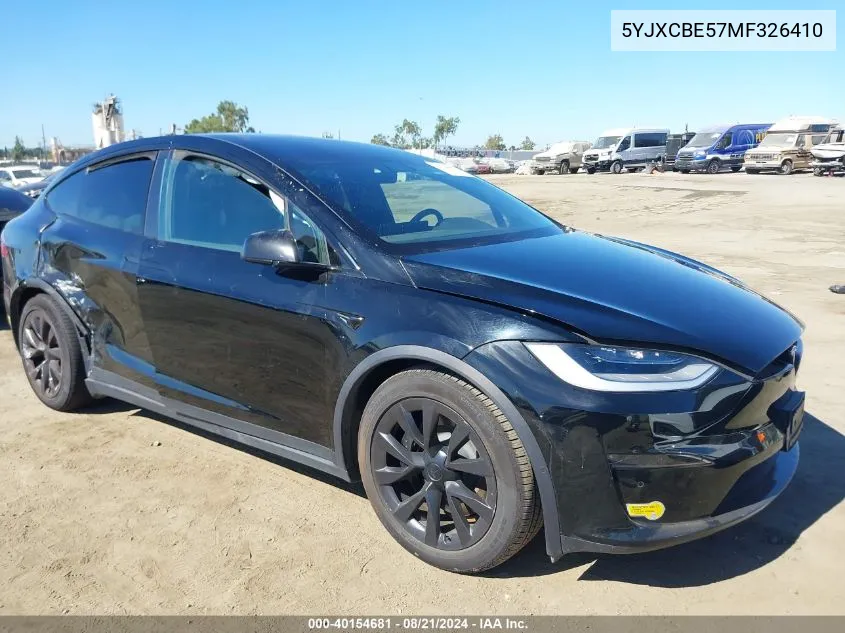 5YJXCBE57MF326410 2021 Tesla Model X Long Range Dual Motor All-Wheel Drive