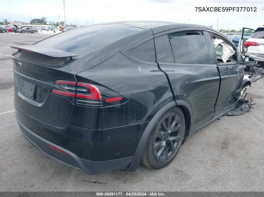 2023 Tesla Model X Dual Motor All-Wheel Drive/Standard Range VIN: 7SAXCBE59PF377012 Lot: 39291177