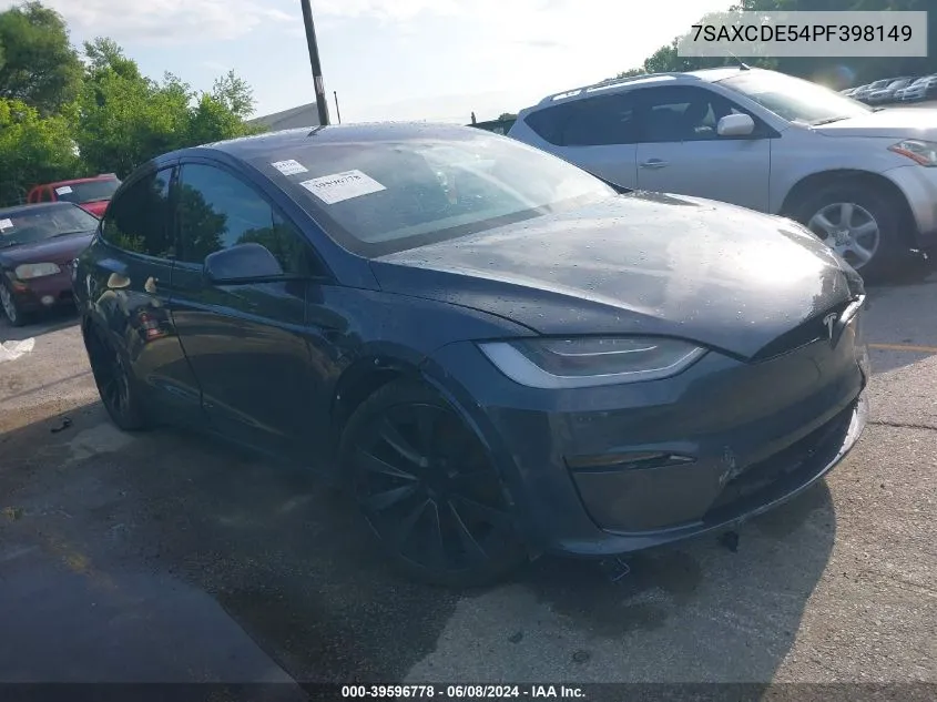 2023 Tesla Model X Dual Motor All-Wheel Drive/Standard Range VIN: 7SAXCDE54PF398149 Lot: 39596778