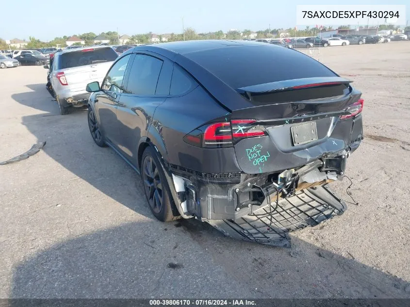 7SAXCDE5XPF430294 2023 Tesla Model X