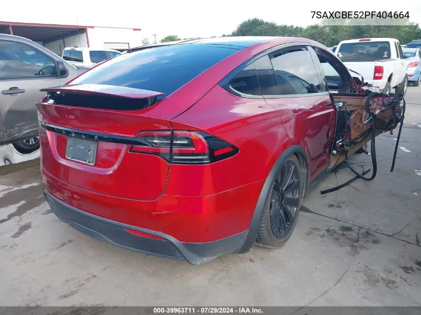 2023 Tesla Model X VIN: 7SAXCBE52PF404664 Lot: 39963711