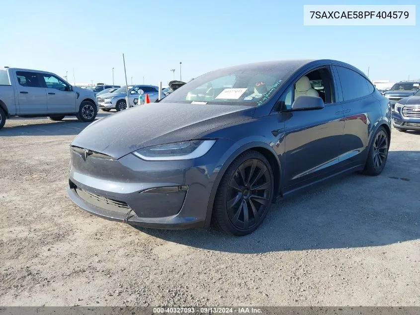 2023 Tesla Model X VIN: 7SAXCAE58PF404579 Lot: 40327093