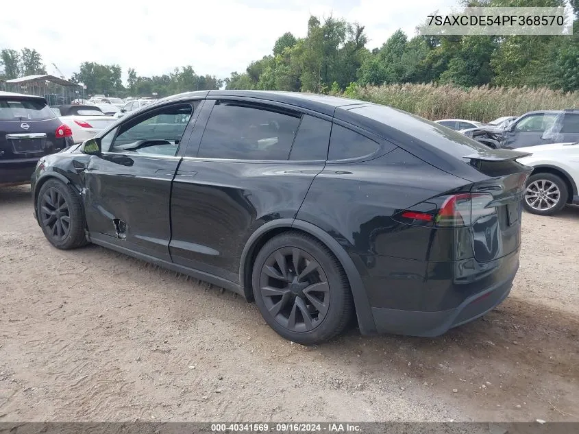 2023 Tesla Model X VIN: 7SAXCDE54PF368570 Lot: 40341569