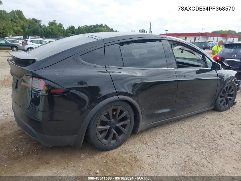 2023 Tesla Model X VIN: 7SAXCDE54PF368570 Lot: 40341569