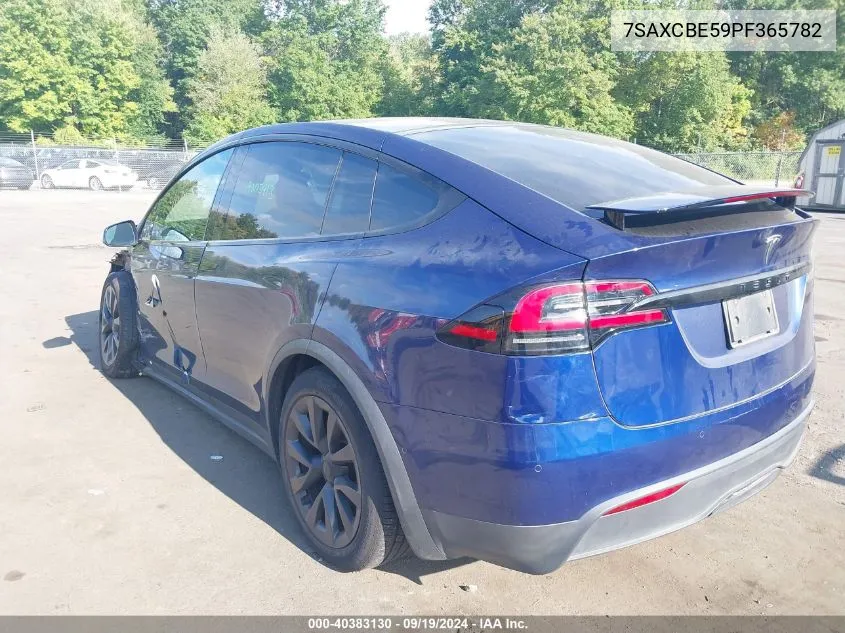 2023 Tesla Model X Dual Motor All-Wheel Drive/Standard Range VIN: 7SAXCBE59PF365782 Lot: 40383130